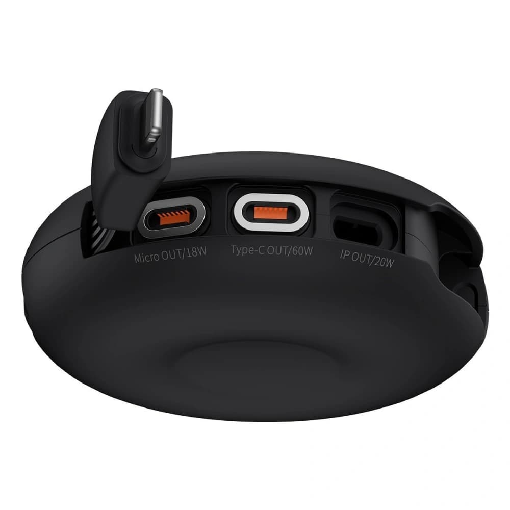 Magnetic USB cable Baseus Zinc 3in1 USB-C / Lightning / Micro 20W, 1m (black) - 5