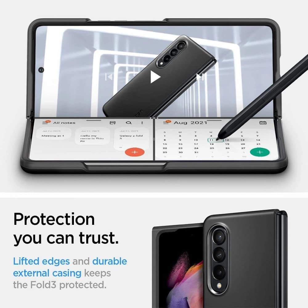 Etui Spigen Thin Fit Samsung Galaxy Z Fold 3 černé - 20