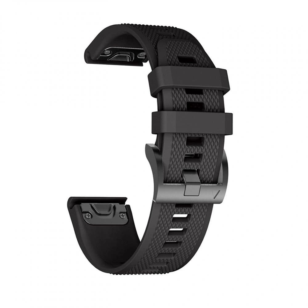 Pasek Tech-Protect Smooth Garmin Fenix 3/3 HR/5X/5X Plus/6X/6X Pro/7X Negru - 1