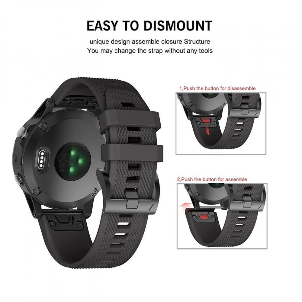 Brățara Tech-Protect Smooth Garmin Fenix 5/6/6 Pro/7 Army Green - 4