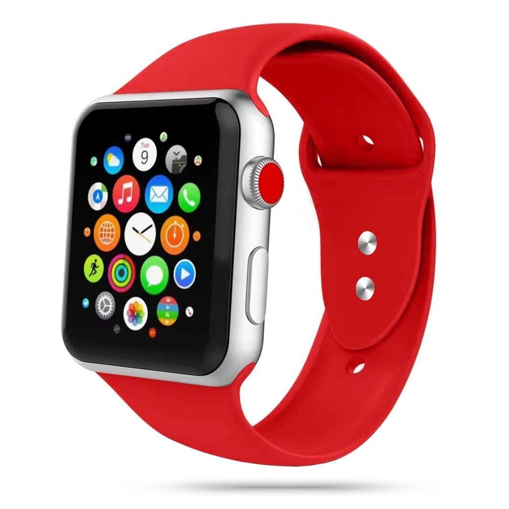 Pasek Tech-Protect Iconband Apple Watch 4/5/6/7/SE/8/9/Ultra 44/45/49mm červený - 1