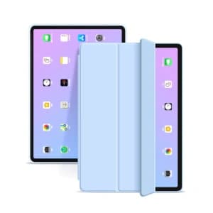 Etui Tech-Protect Smartcase Apple iPad Air 10.9 2020/2022 (a 4-a și a 5-a generație) / iPad Air 11 2024 (a 6-a generație) Albastru Cerulean