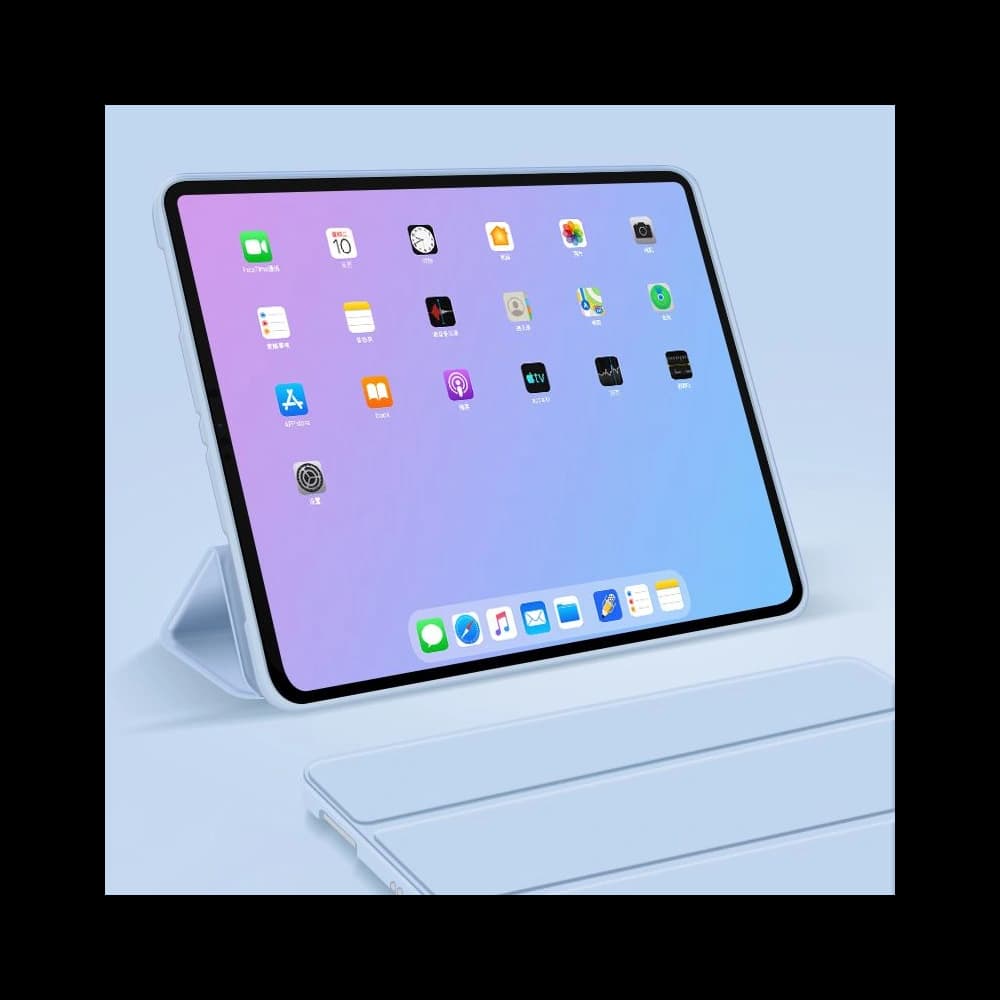 Etui Tech-Protect Smartcase Apple iPad Air 10.9 2020/2022 (a 4-a și a 5-a generație) / iPad Air 11 2024 (a 6-a generație) Albastru Cerulean - 2