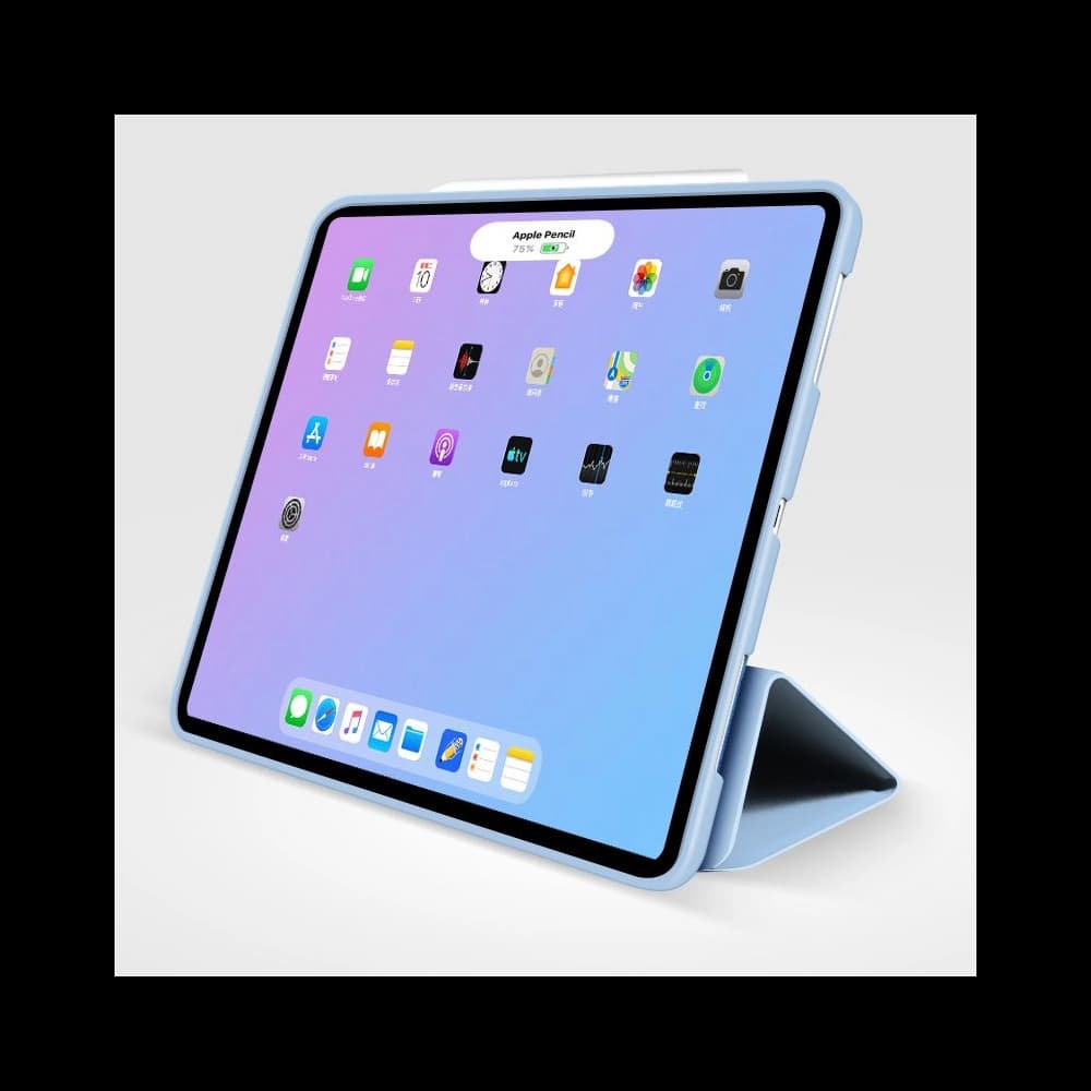 Etui Tech-Protect Smartcase Apple iPad Air 10.9 2020/2022 (a 4-a și a 5-a generație) / iPad Air 11 2024 (a 6-a generație) Albastru Cerulean - 5