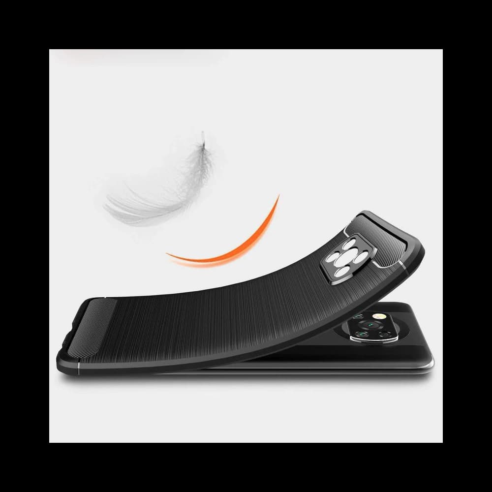Case Tech-Protect TPUCarbon POCO X3 Pro/X3 NFC Schwarz - 3