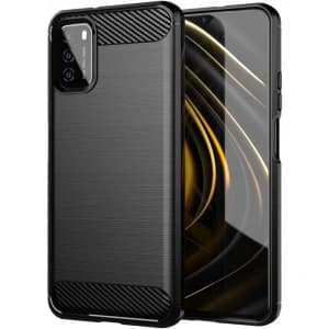 Case Tech-Protect TPUCarbon Redmi 9T Schwarz