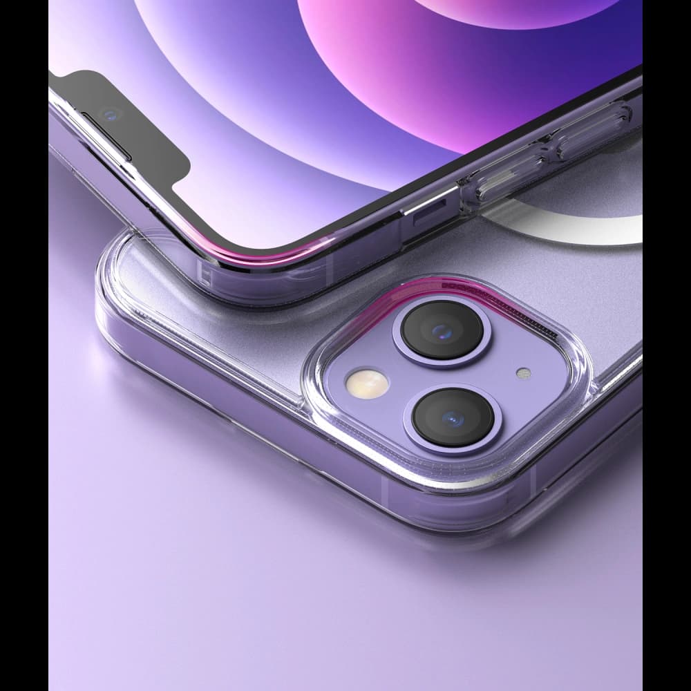 Etui Ringke Fusion Magnetic Apple iPhone 13 Matné Čiré - 4