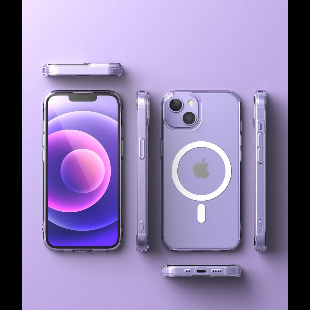 Etui Ringke Fusion Magnetic Apple iPhone 13 Matné Čiré - 9