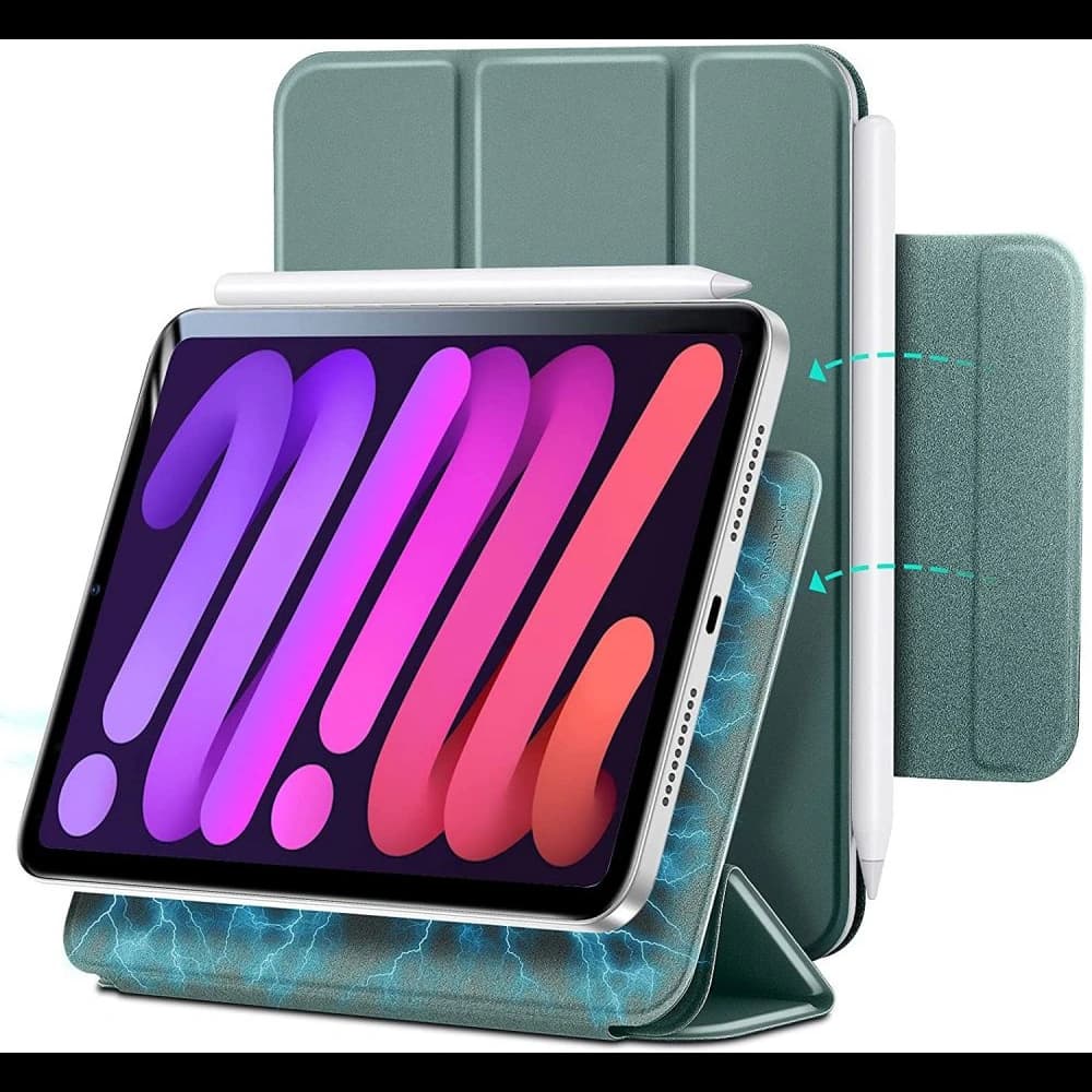 Etui ESR Rebound Magnetic Apple iPad mini 2021 (6. generacji) / iPad mini 8.3" 2024 (7. generacji) Frosted Green - 1