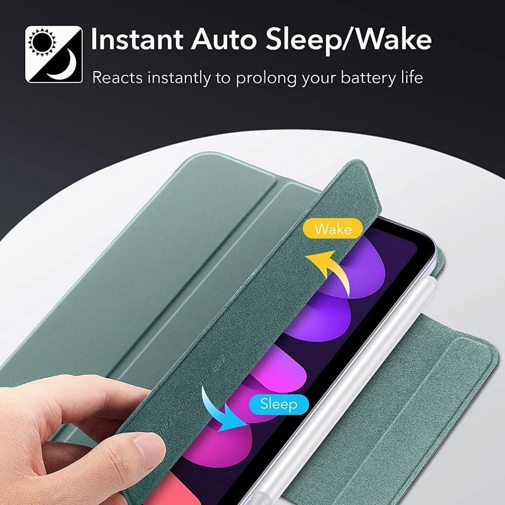 Etui ESR Rebound Magnetic Apple iPad mini 2021 (6. generacji) / iPad mini 8.3" 2024 (7. generacji) Frosted Green - 5