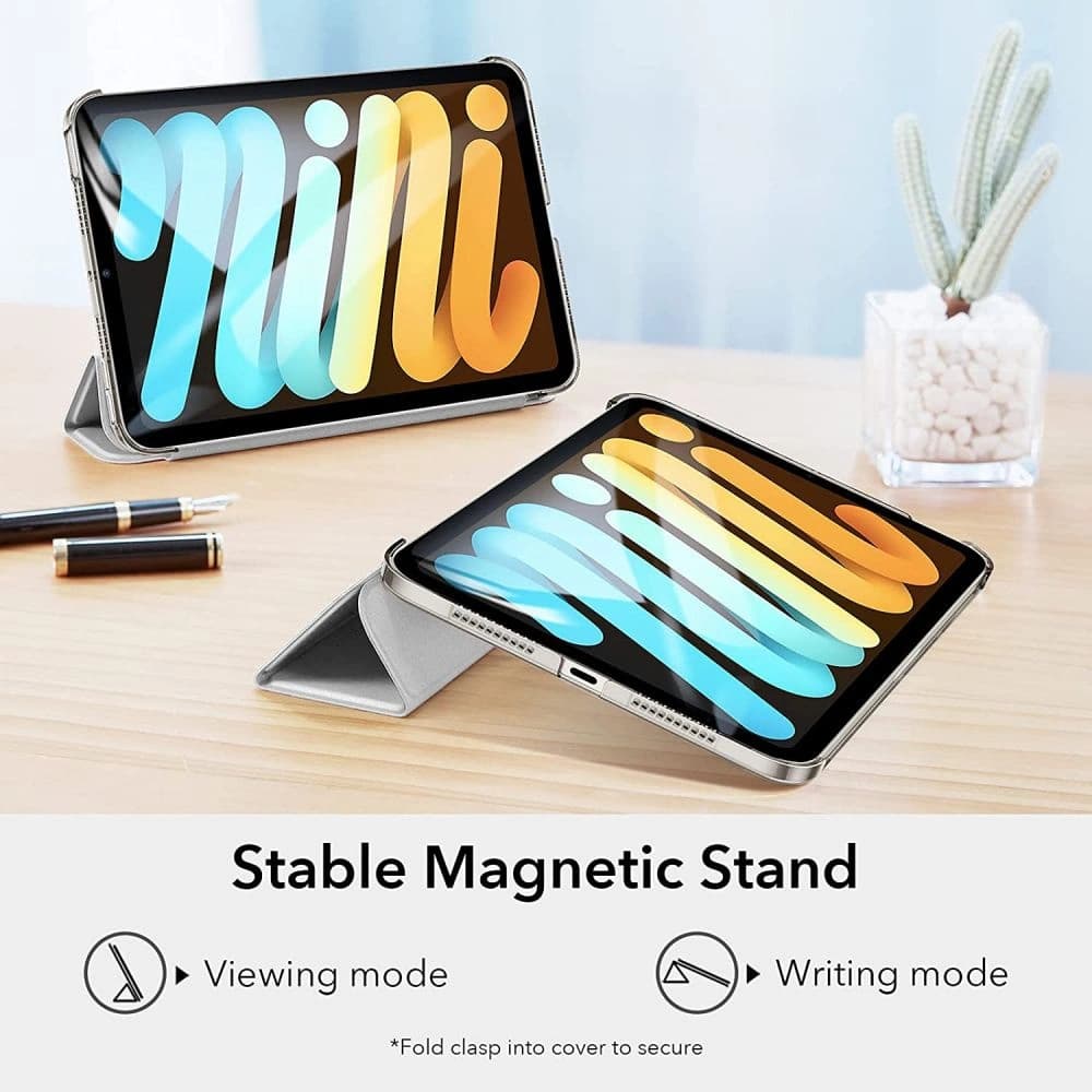 Etui ESR Ascend Trifold Apple iPad mini 2021 (6. generacji) / iPad mini 8.3" 2024 (7. generacji) Silver Grey - 4