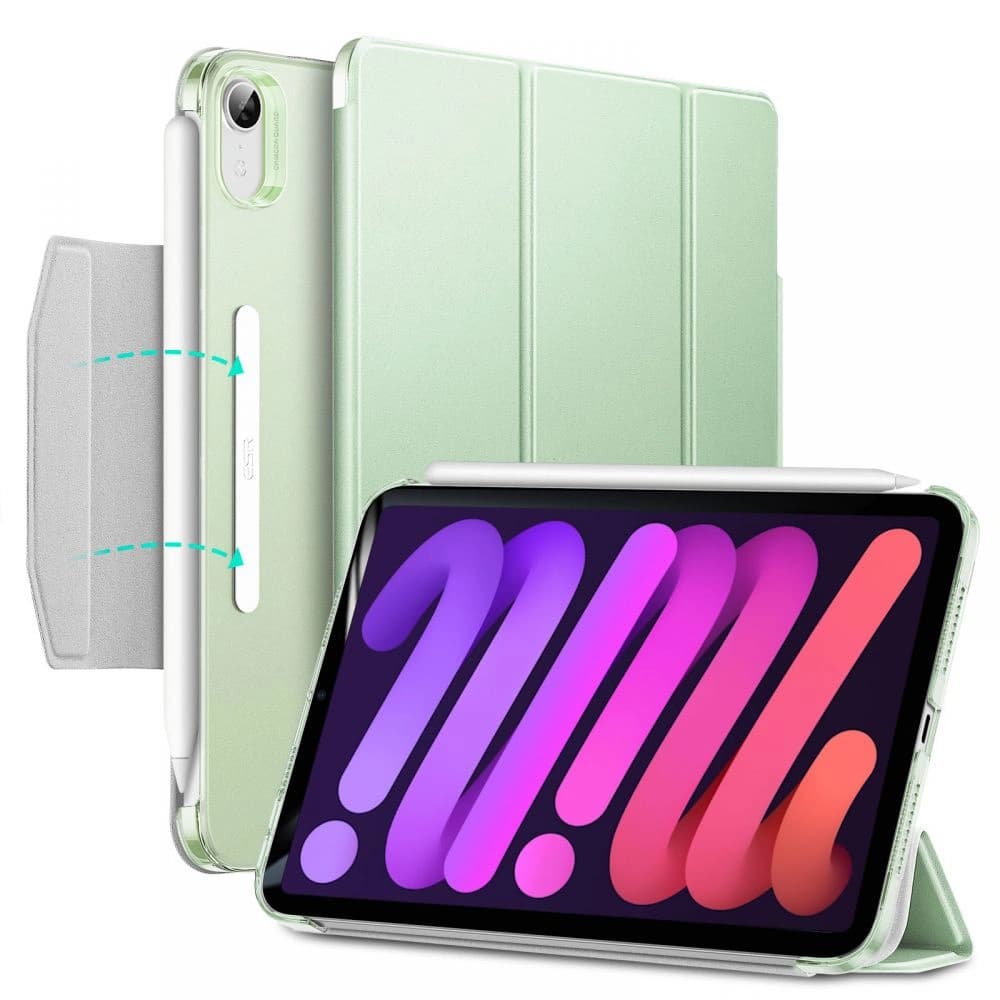 Etui ESR Ascend Trifold Apple iPad mini 2021 (6. generacji) / iPad mini 8.3" 2024 (7. generacji) Light Green - 1