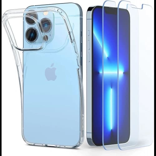 Etui Spigen Crystal Pack Apple iPhone 13 Pro Crystal Clear + Szkło