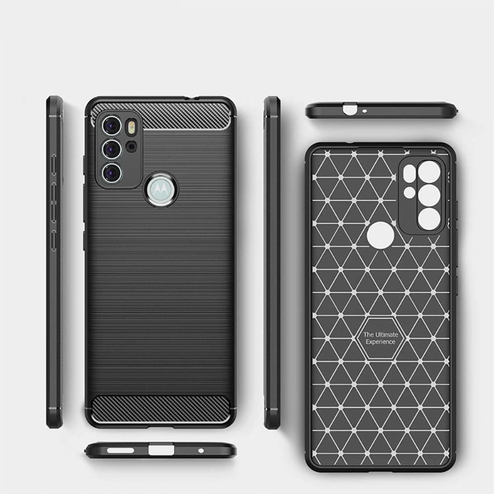 Etui Tech-Protect TPUCarbon Motorola Moto G60s Fekete - 4