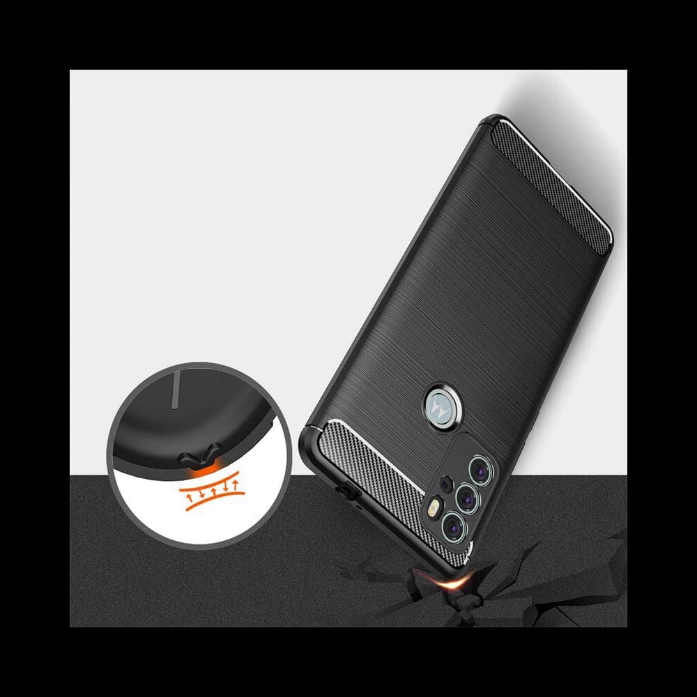 Etui Tech-Protect TPUCarbon Motorola Moto G60s Fekete - 5