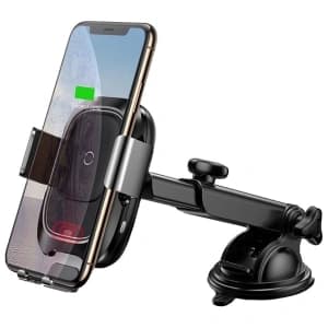 Upevnění do auta s indukční nabíječkou Baseus Intelligent Auto Lock Dashboard