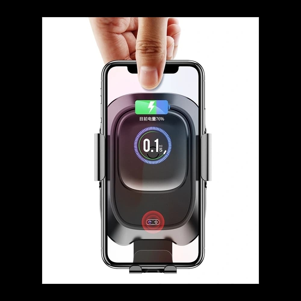 Upevnění do auta s indukční nabíječkou Baseus Intelligent Auto Lock Dashboard - 3