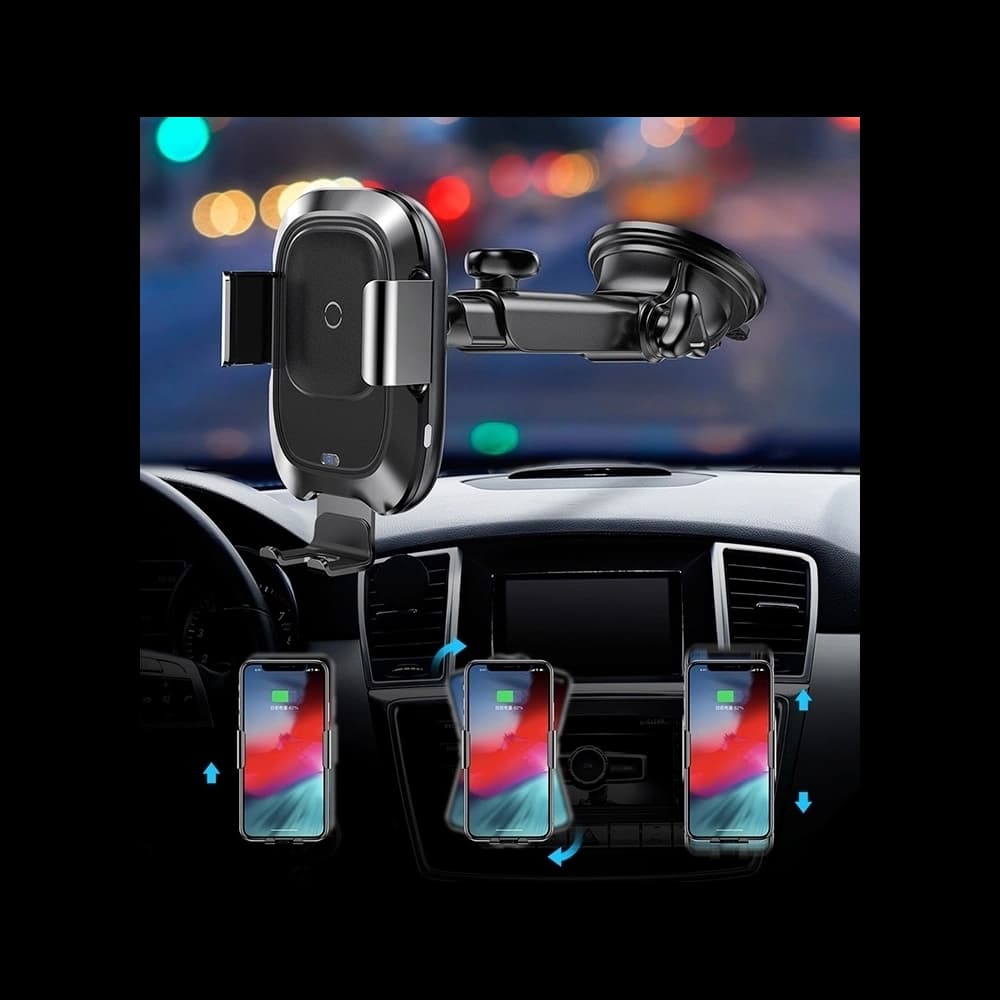 Upevnění do auta s indukční nabíječkou Baseus Intelligent Auto Lock Dashboard - 10
