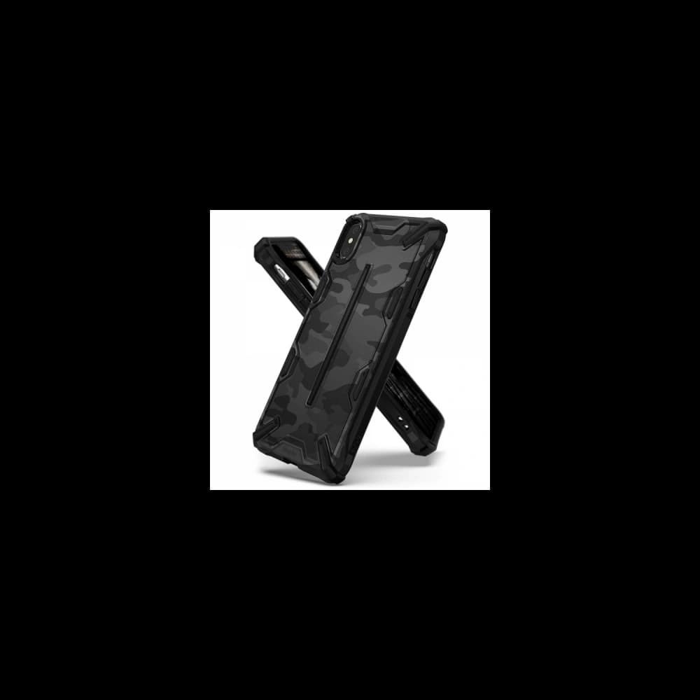 Case Ringke Dual-X Design iPhone XS Max 6.5 Camo (Moro) Schwarz - 1