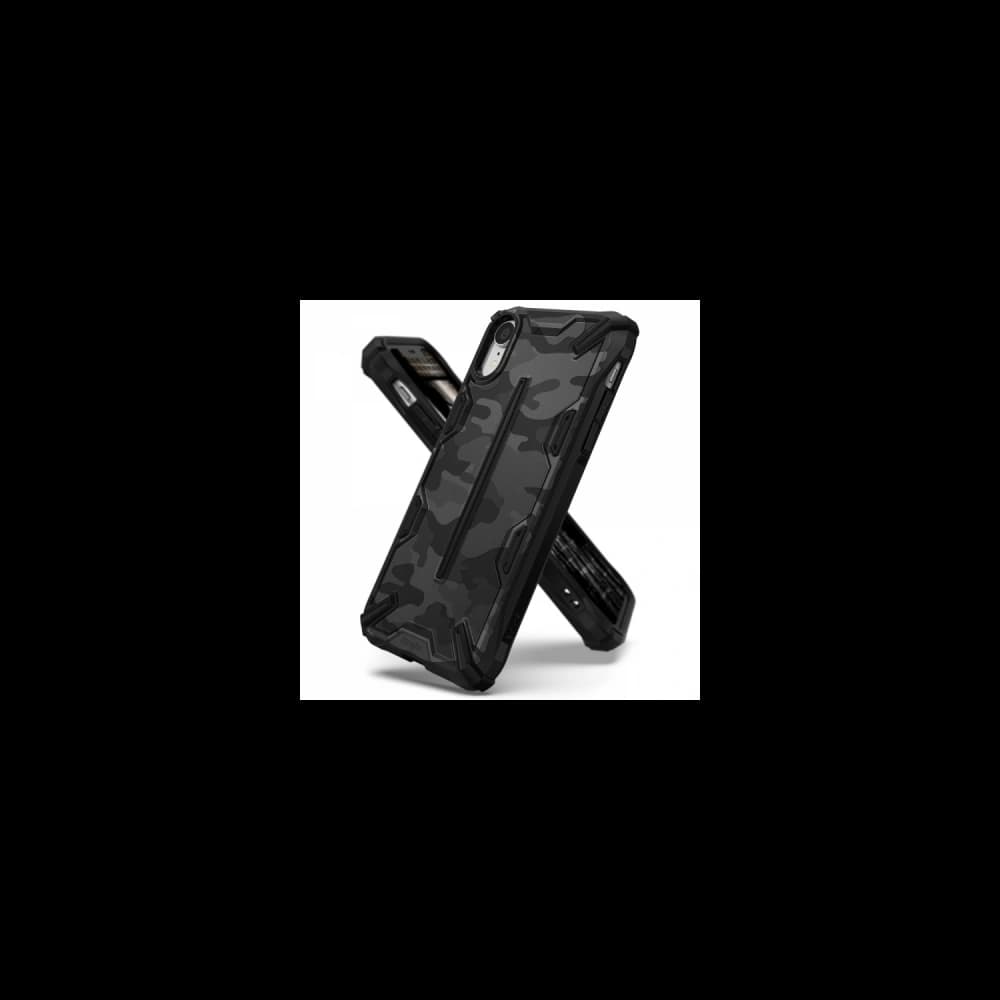 Etui Ringke Dual-X Design iPhone XR 6.1 Camo (Moro) Black - 1