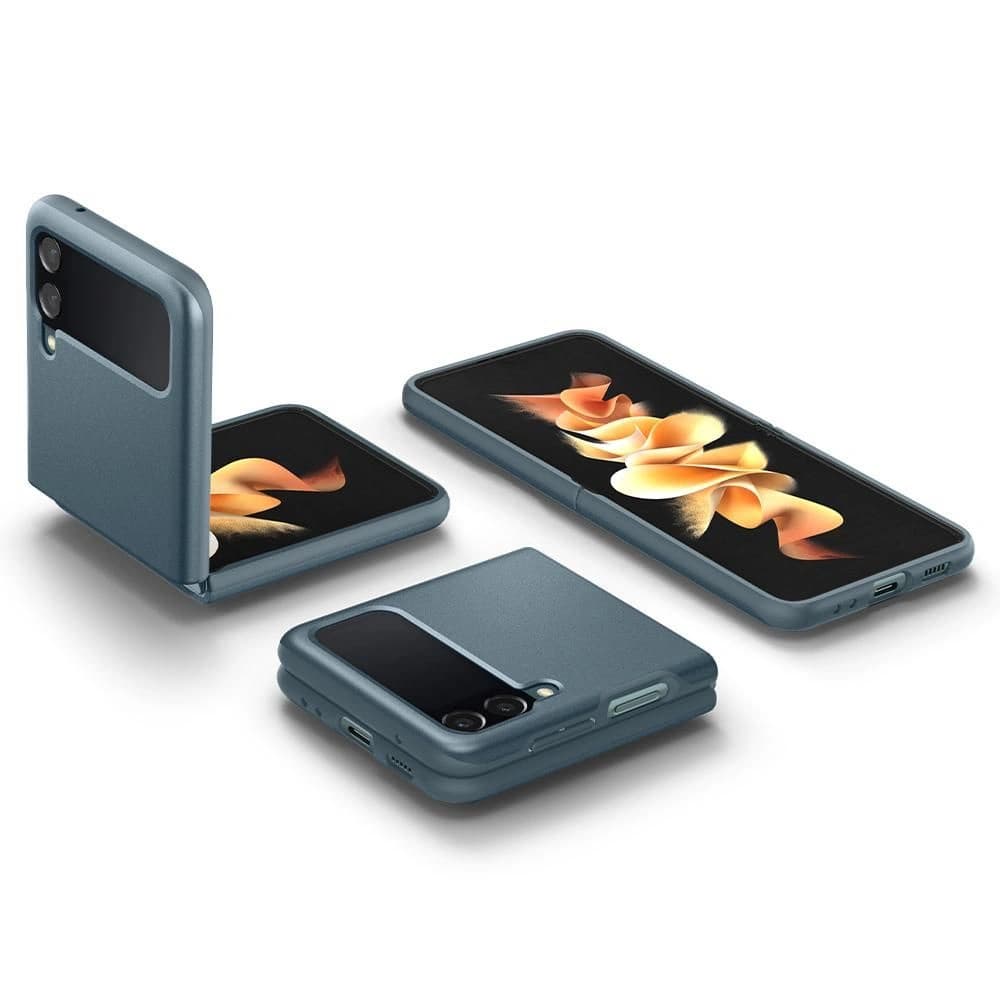 Case Spigen Thin Fit Samsung Galaxy Z Flip 3 Glänzend Grün - 3