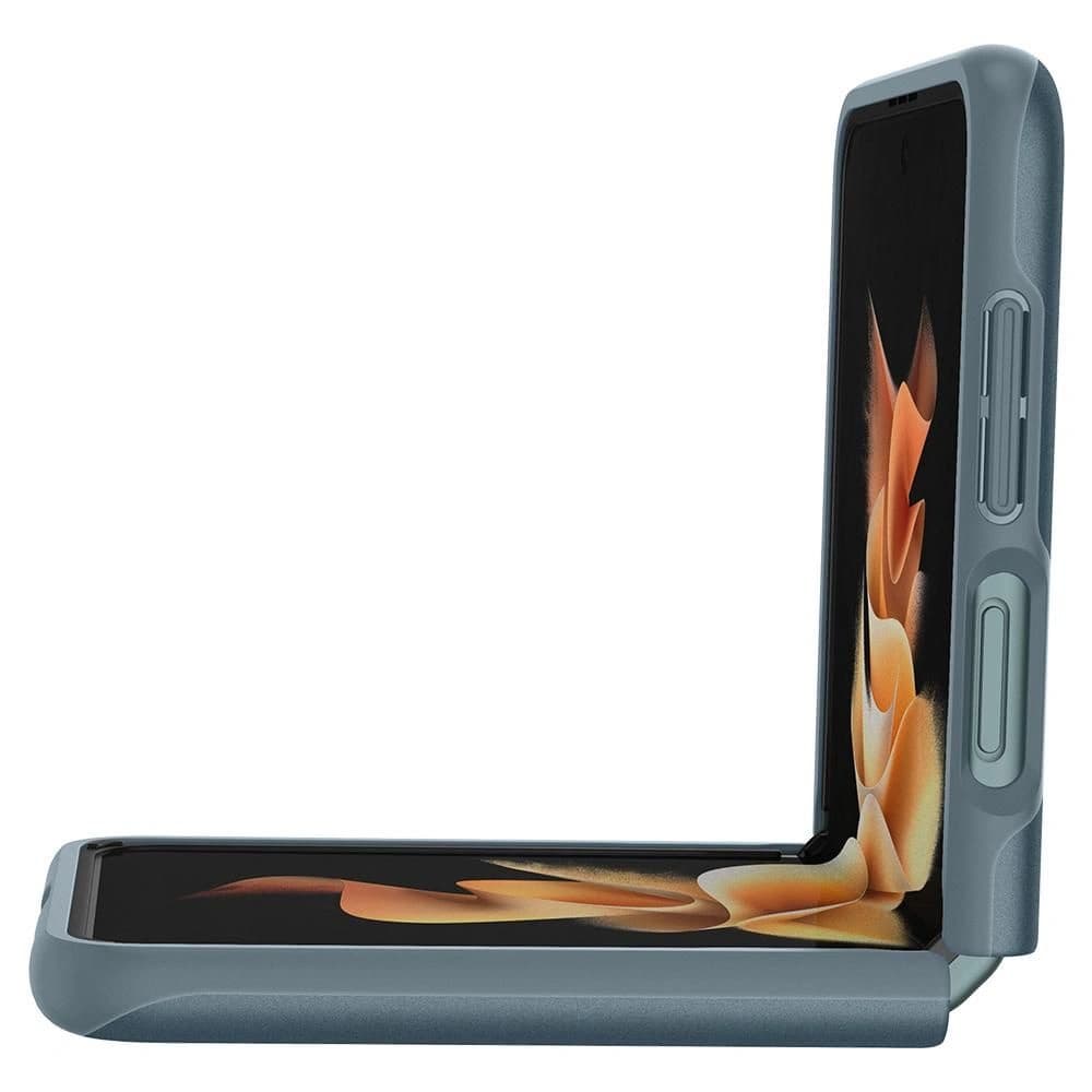 Case Spigen Thin Fit Samsung Galaxy Z Flip 3 Glänzend Grün - 5