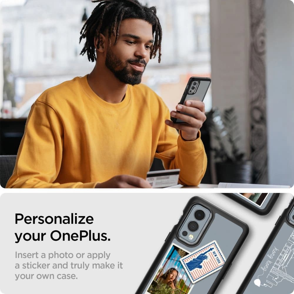 Etui Spigen Ultra Hybrid OnePlus Nord 2 5G Matná černá - 6