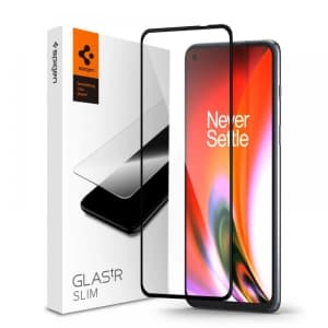 Tvrzené sklo Spigen GLAS.tR Slim OnePlus Nord 2 5G/CE 5G černé