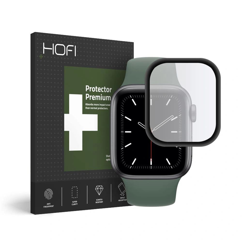 Hibrid üveg Hofi Hybrid Glass Apple Watch 44mm Fekete - 1