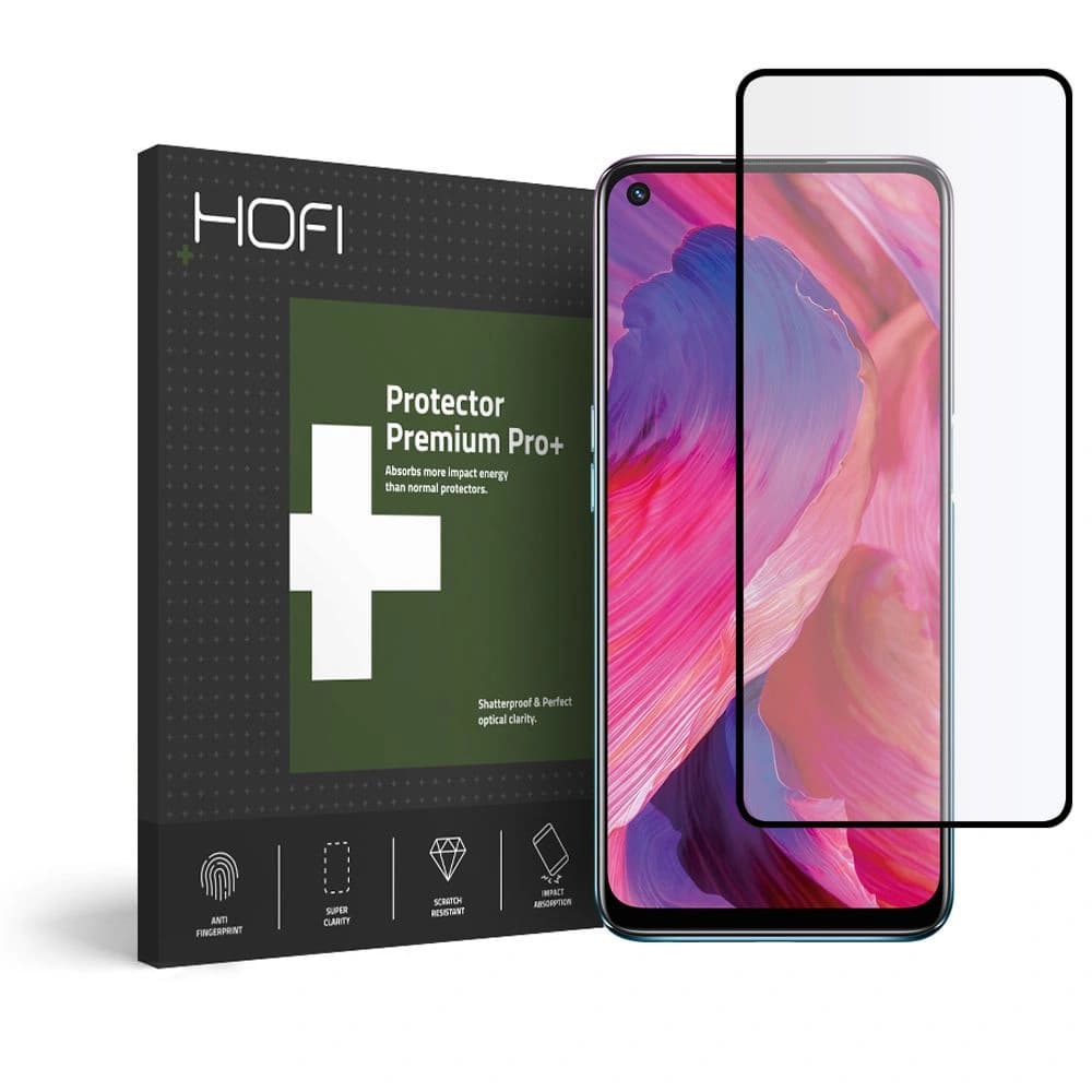 Gehärtetes Glas Hofi Glass Pro+ Oppo A54 5G/A74 5G Schwarz - 1