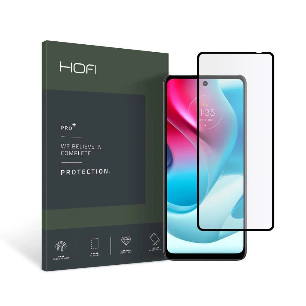 Gehärtetes Glas Hofi Glass Pro+ Motorola Moto G60s Schwarz - 1