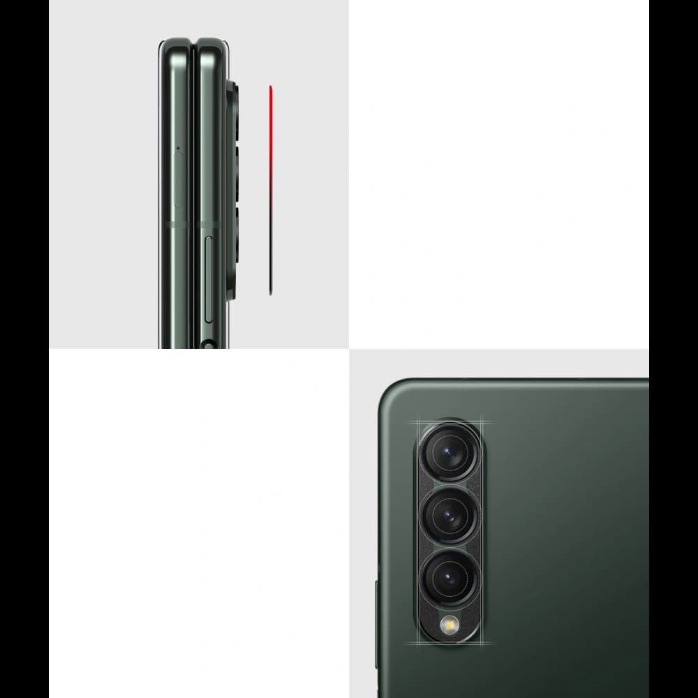 Nakládka Ringke Camera Styling Samsung Galaxy Z Fold 3 černá - 6