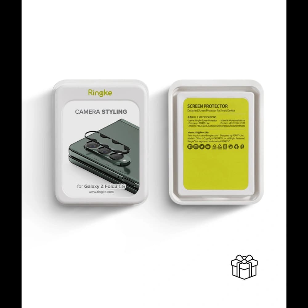 Nakládka Ringke Camera Styling Samsung Galaxy Z Fold 3 černá - 10