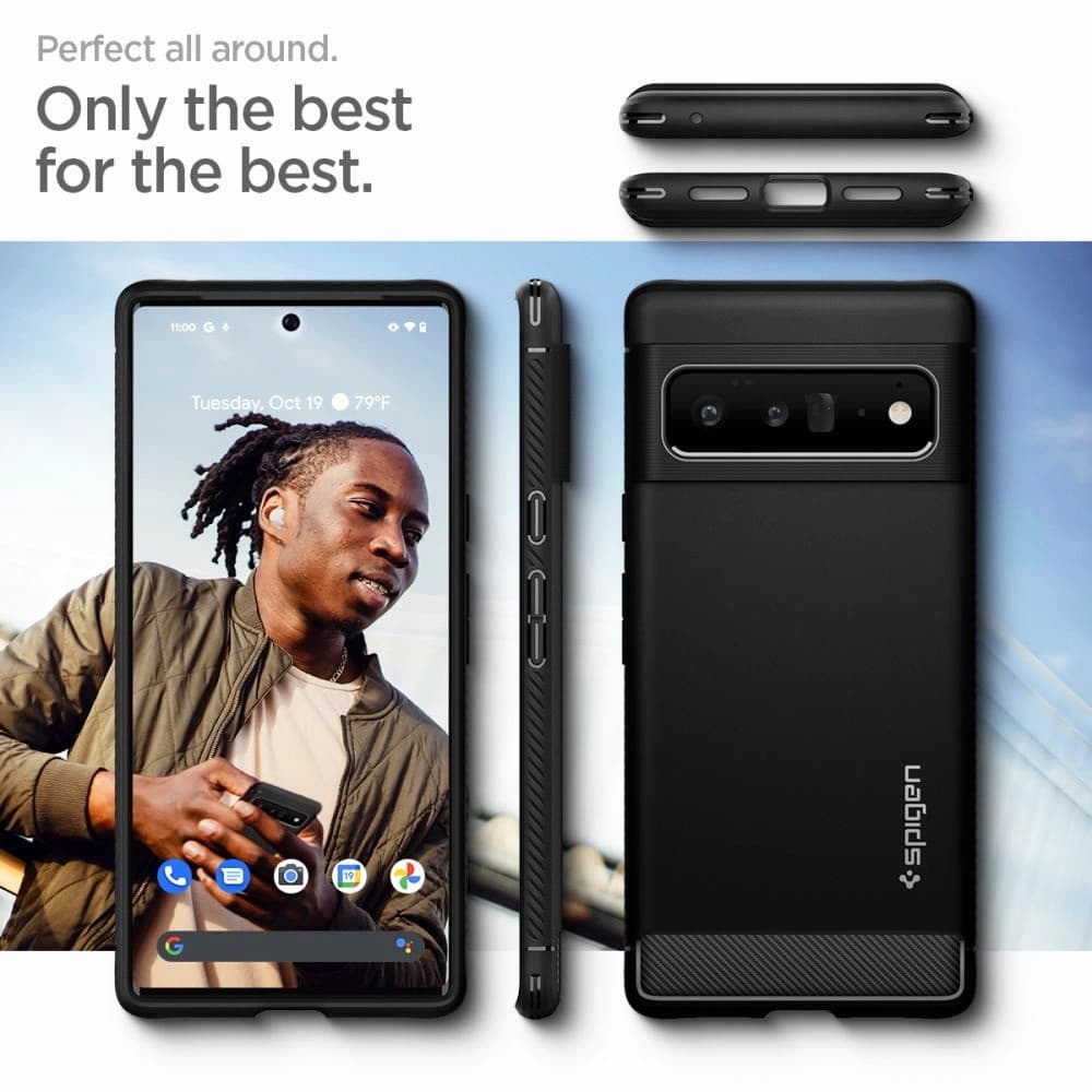 Spigen Rugged Armor Google Pixel 6 Pro Matte Black - 9