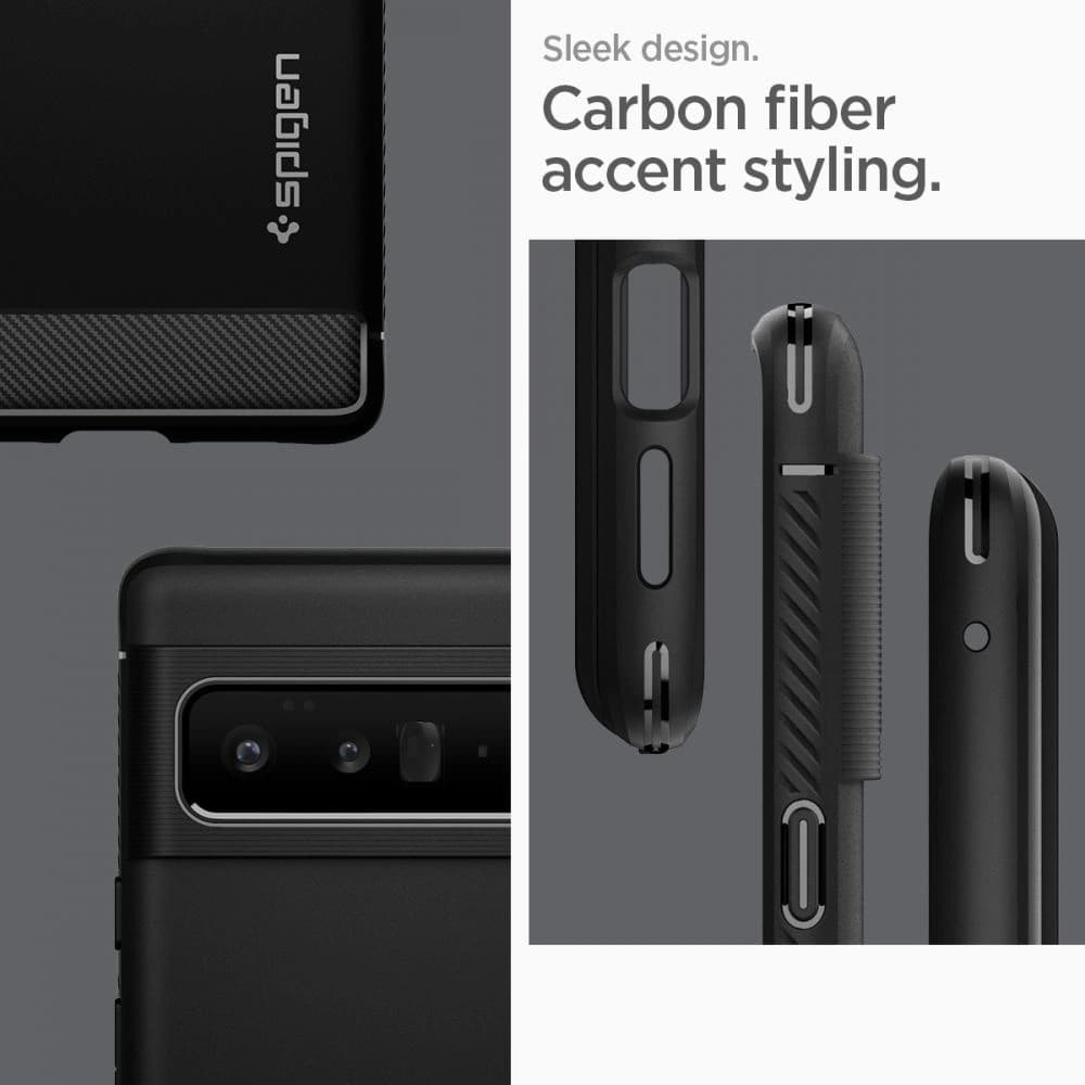 Spigen Rugged Armor Google Pixel 6 Pro Matte Black - 13