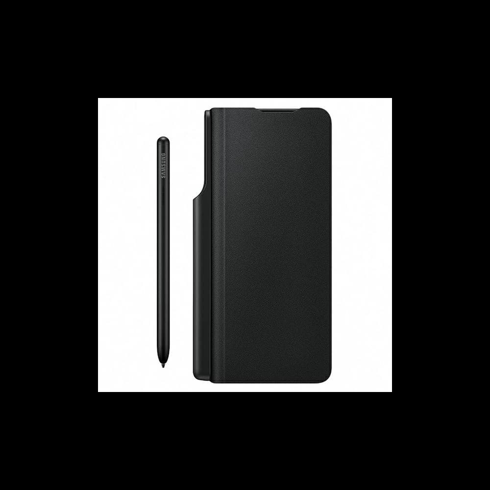Etui Samsung Galaxy Z Fold 3 EF-FF92PCBEGEE černé/black Leather Flip Cover with Pen - 1