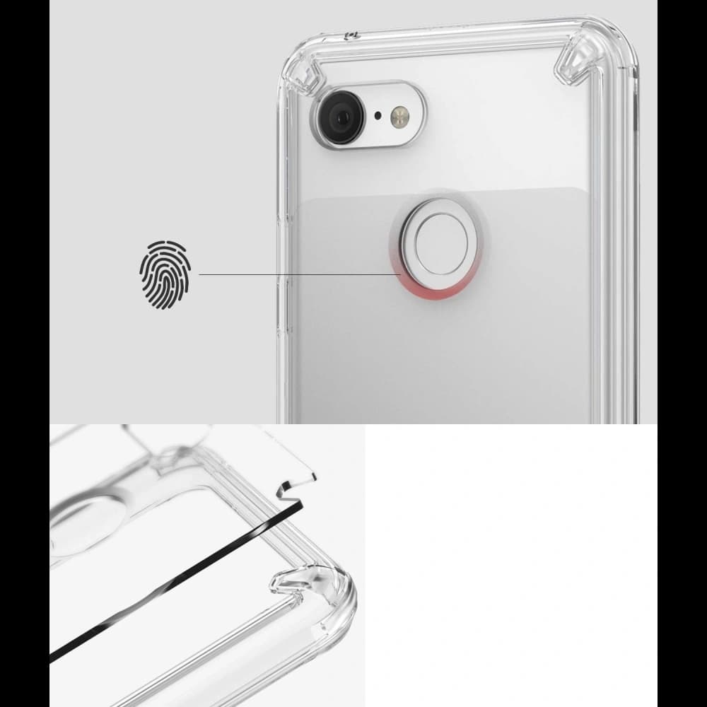 Case Ringke Fusion Google Pixel 3 Clear - 4