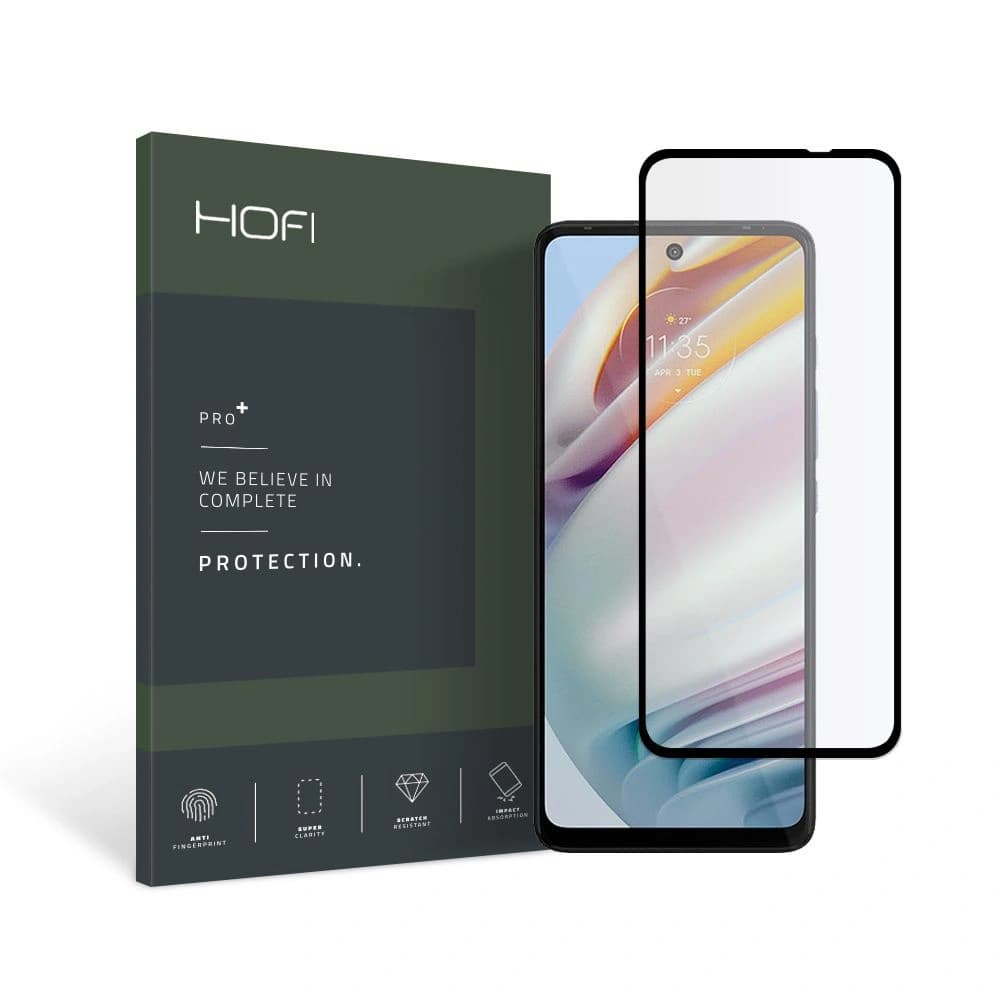 Edzett üveg Hofi Glass Pro+ Motorola Moto G60 Fekete - 1
