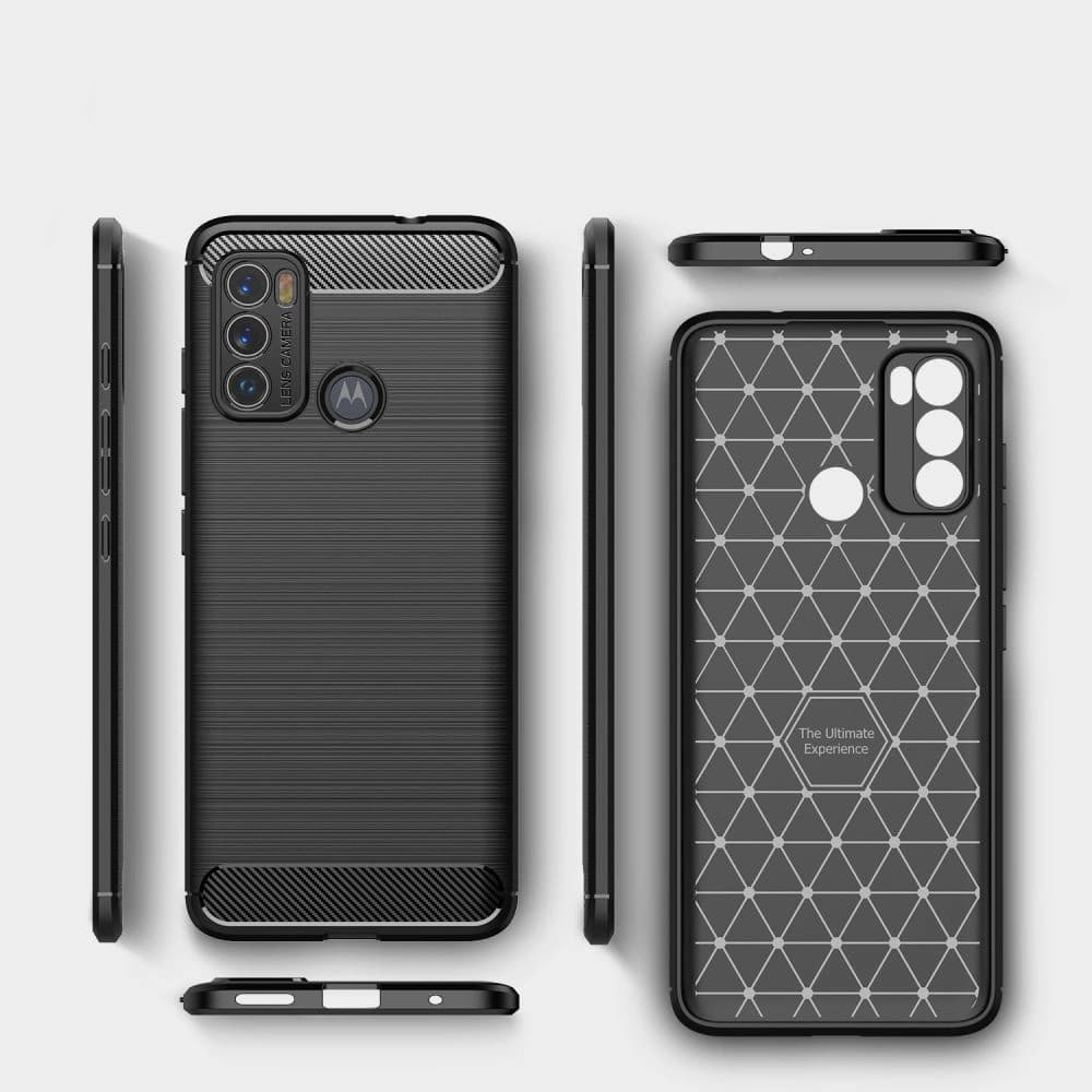 Etui Tech-Protect TPUCarbon Motorola Moto G60 Fekete - 5