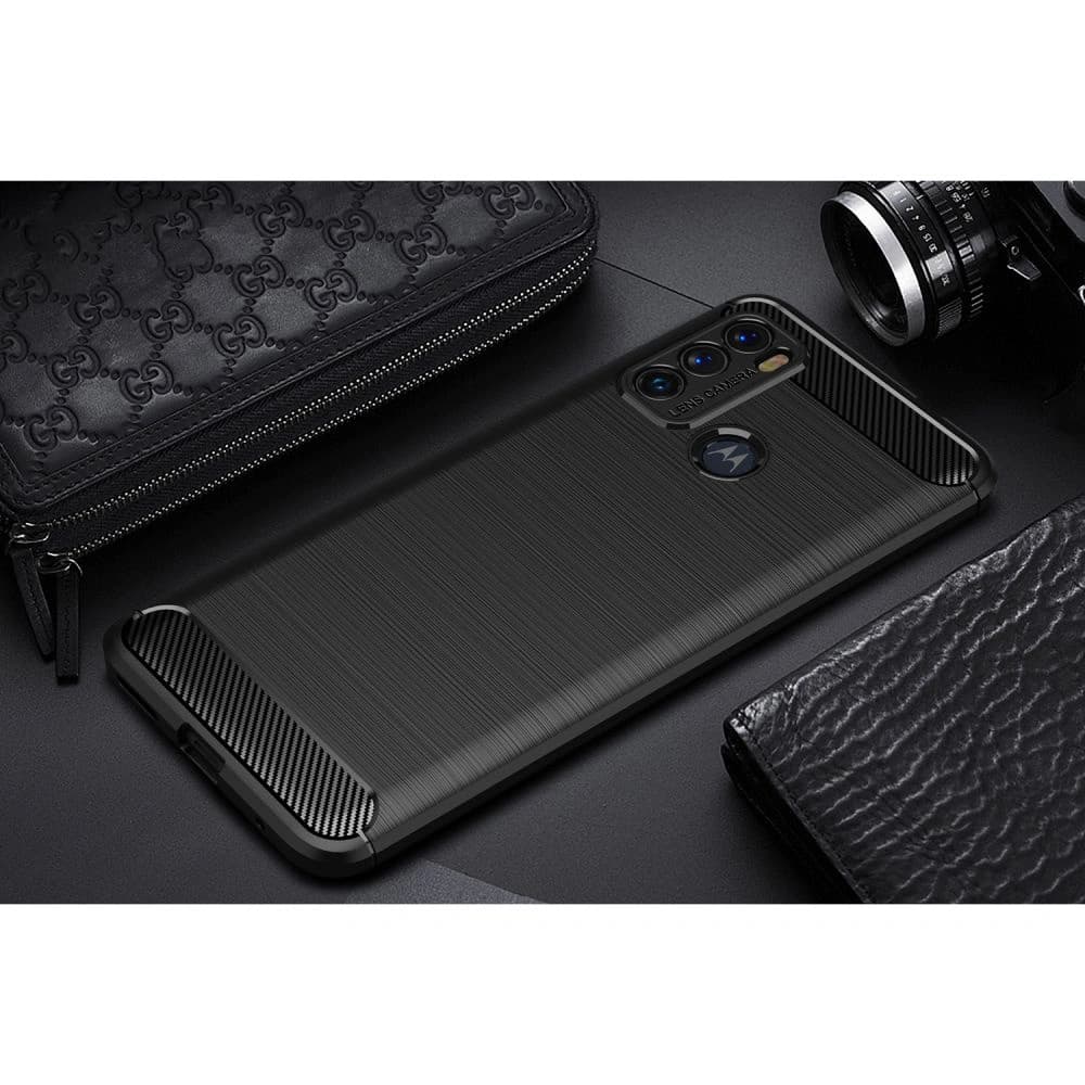 Etui Tech-Protect TPUCarbon Motorola Moto G60 Fekete - 9
