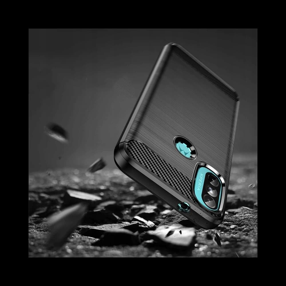 Etui Tech-Protect TPUCarbon Motorola Moto E40/E20 Negru - 2