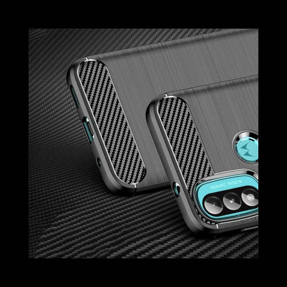 Etui Tech-Protect TPUCarbon Motorola Moto E40/E20 Negru - 3