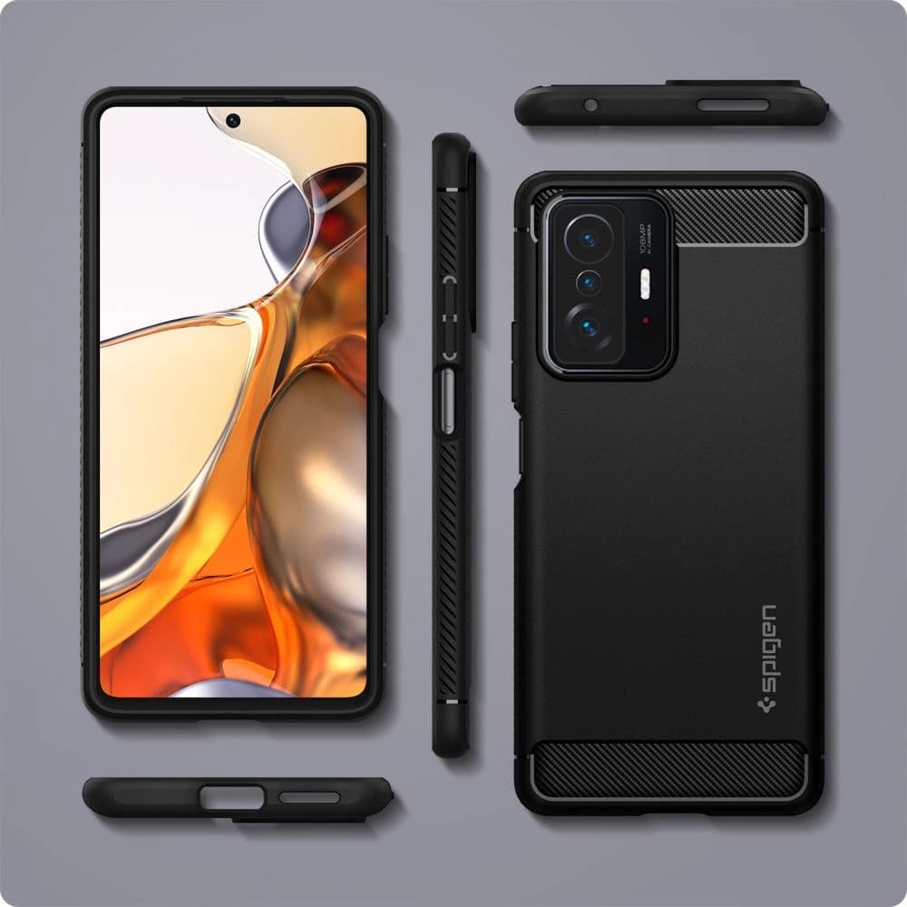 Etui Spigen Rugged Armor Xiaomi 11T/Pro matně černé - 2