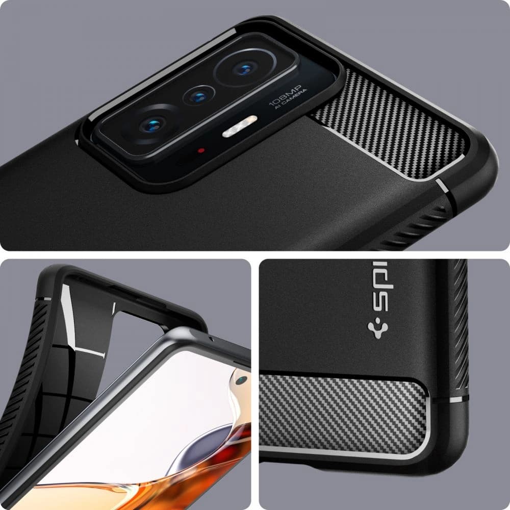 Etui Spigen Rugged Armor Xiaomi 11T/Pro matně černé - 3
