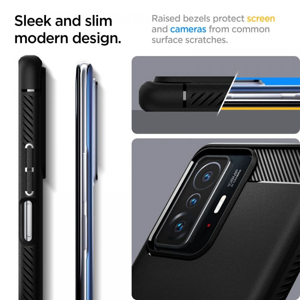 Etui Spigen Rugged Armor Xiaomi 11T/Pro matně černé - 5