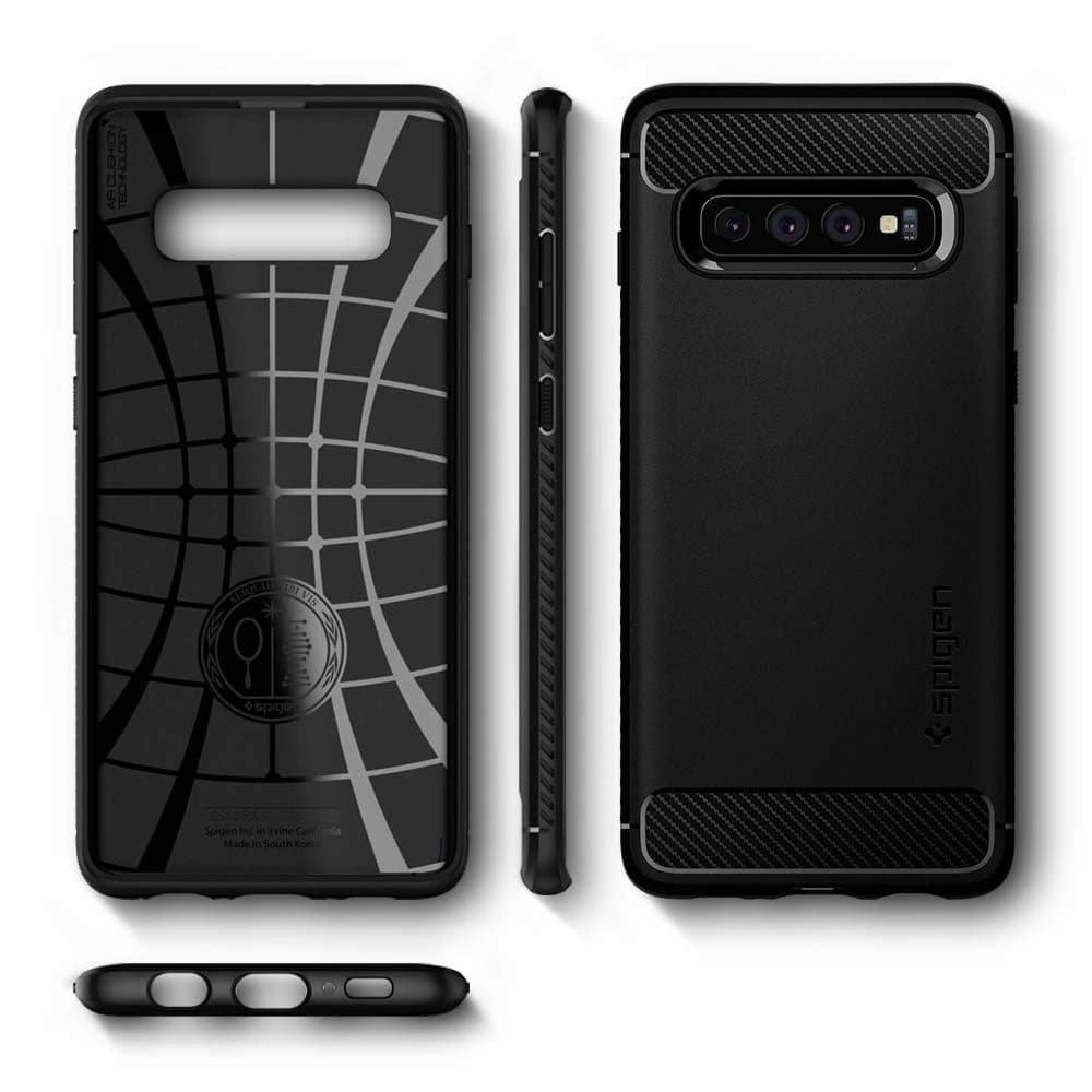 Etui Spigen Rugged Armor Samsung Galaxy S10 Matte Black - 5