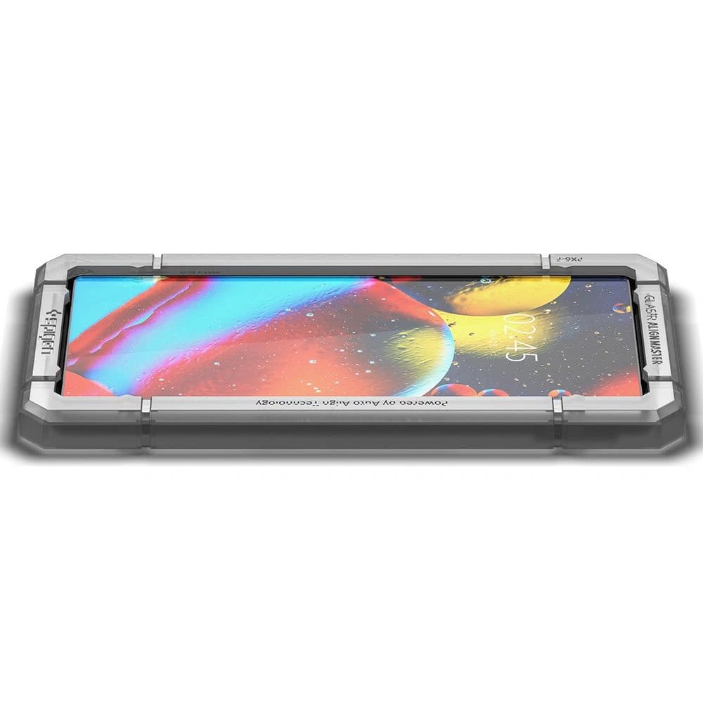 Tvrzené sklo Spigen GLAS.tR Slim AlignMaster Google Pixel 6 černé - 3