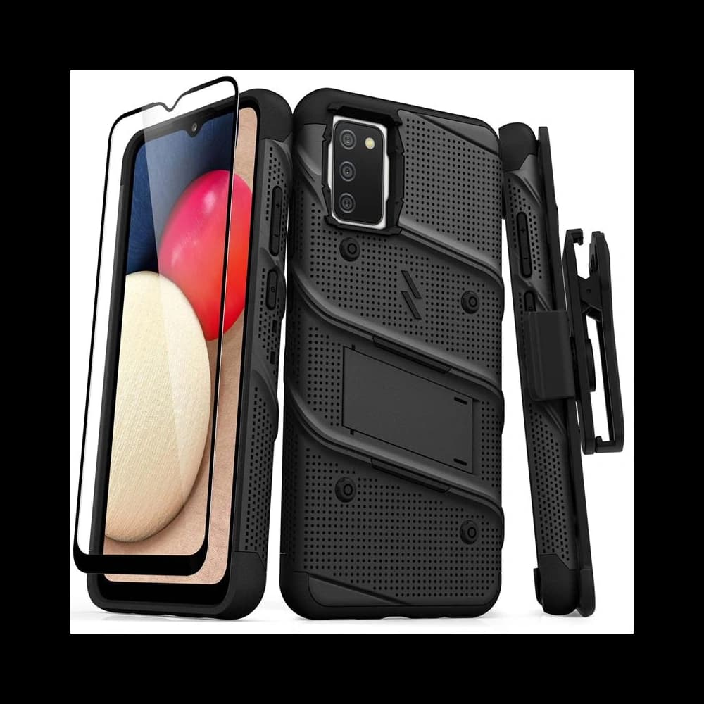 ZIZO BOLT Bundle Samsung Galaxy A02S Case - Black - 1