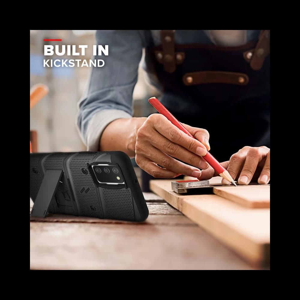 ZIZO BOLT Bundle Samsung Galaxy A02S Case - Black - 6