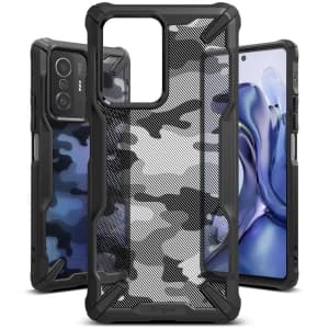 Etui Ringke Fusion-X Design Xiaomi 11T/Pro Camo (Moro) Černé